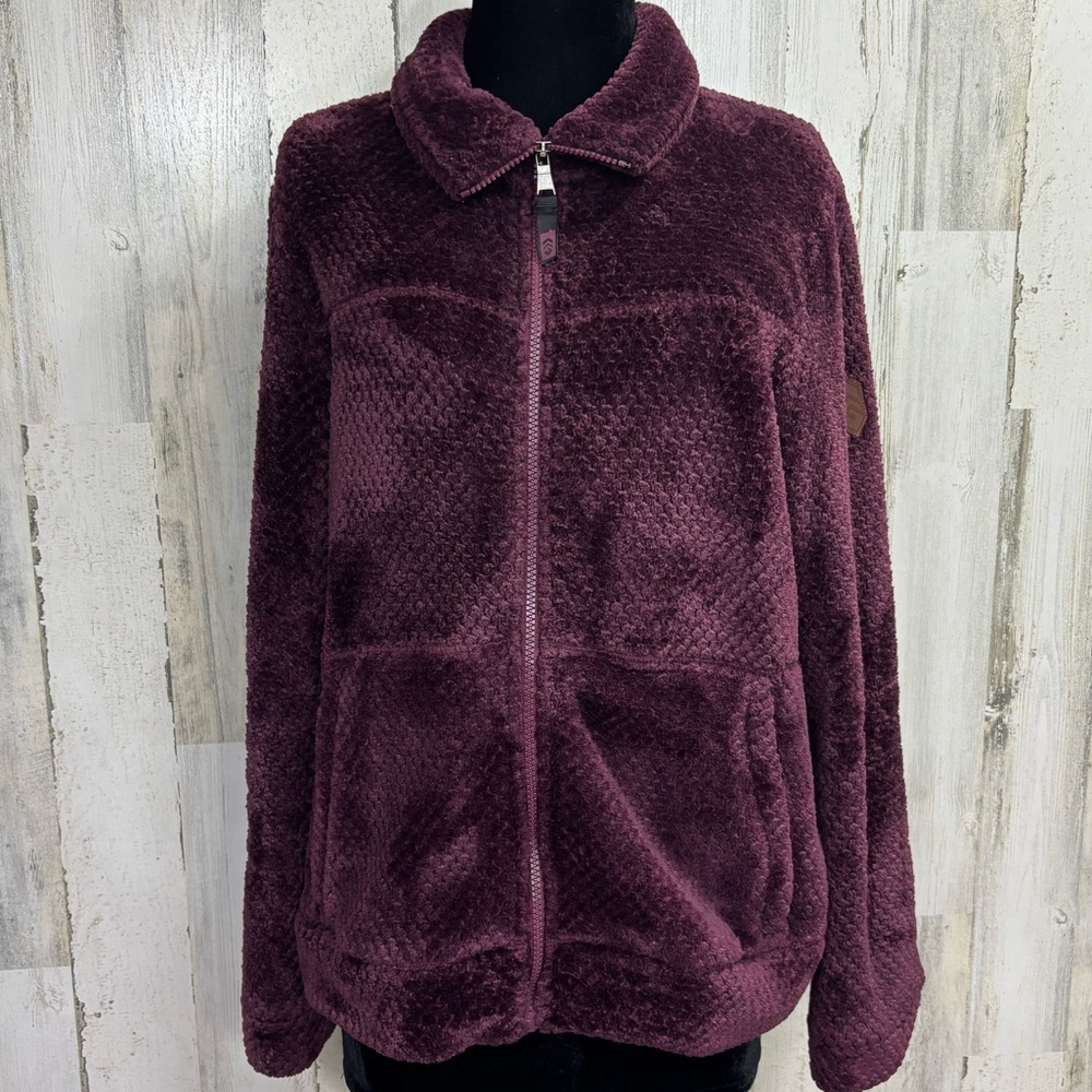 Free Country Deep‎ Wine Teddy Jacket